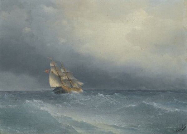 Out in the sea by Ivan Aivazovsky